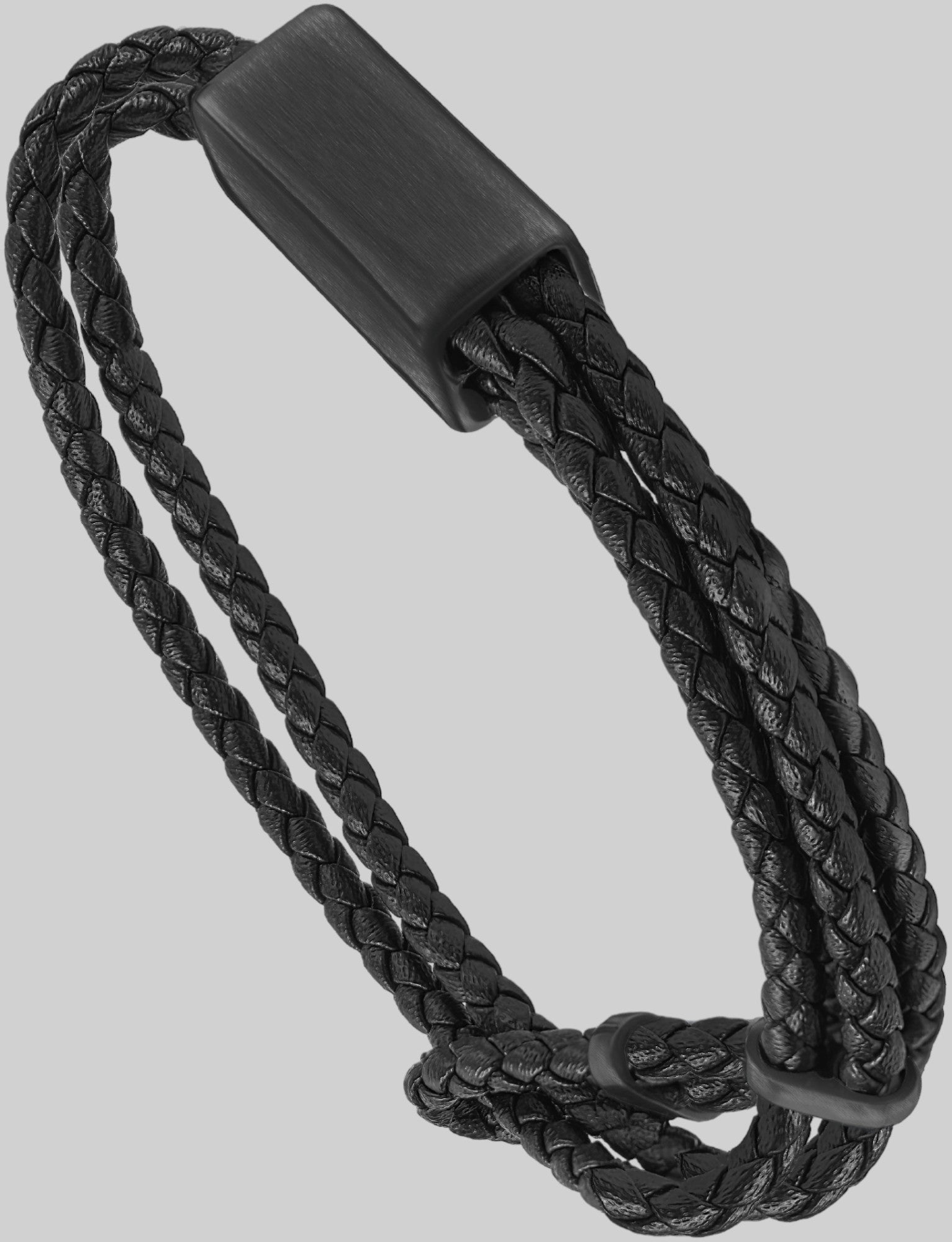 TwoSix Antique Black • Leather Bracelet | INMIND Handcrafted Jewellery